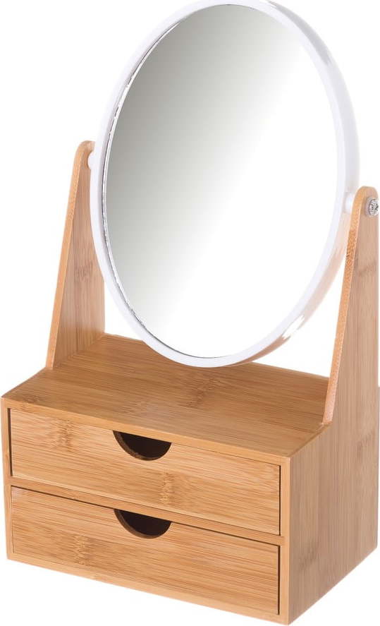 Dvojité zrcadlo se 2 zásuvkami z bambusu Unimasa Unimasa