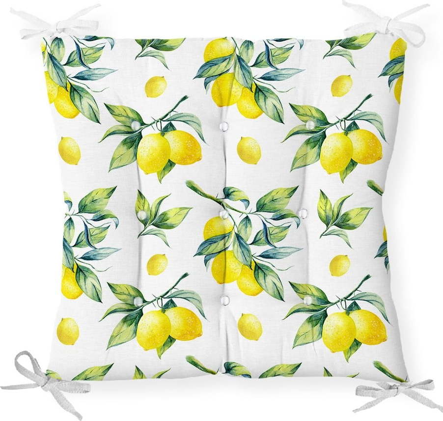 Podsedák s příměsí bavlny Minimalist Cushion Covers Lemons