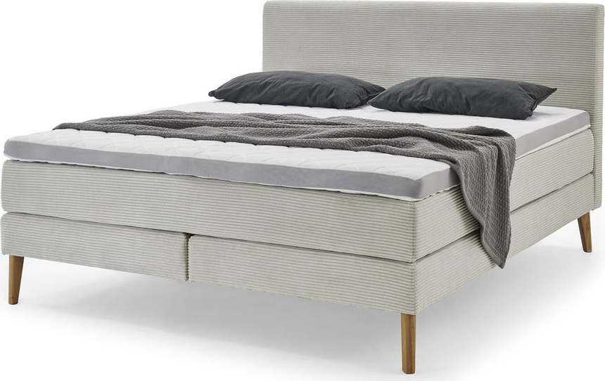 Béžová boxspring postel 160x200 cm Linea – Meise Möbel Meise Möbel