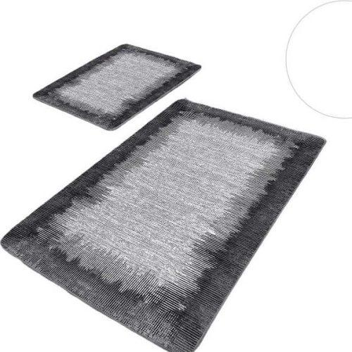 Černo-šedé koupelnové předložky v sadě 2 ks 60x100 cm – Mila Home Mila Home