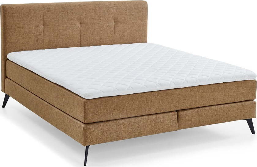 Hnědá boxspring postel 180x200 cm ANCONA – Meise Möbel Meise Möbel