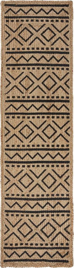 Jutový běhoun v přírodní barvě 60x230 cm Luis – Flair Rugs Flair Rugs