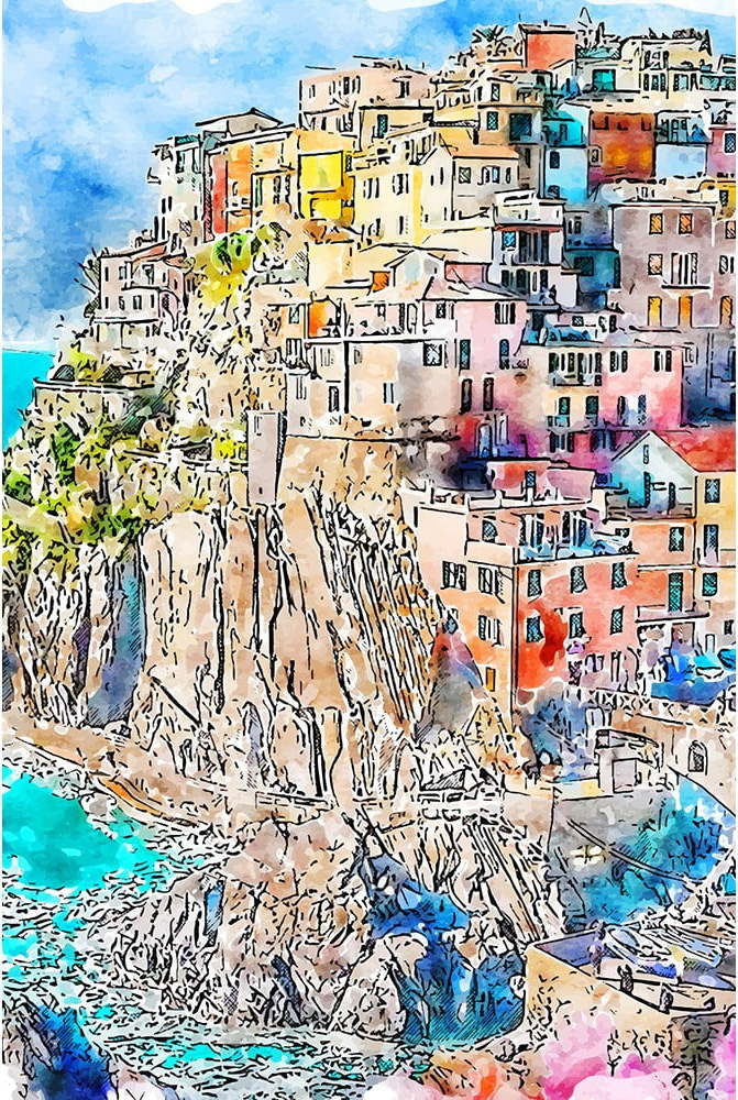 Obraz 40x60 cm Manarola – Fedkolor Fedkolor