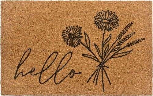 Rohožka z kokosového vlákna 75x45 cm Hello & Flowers - Hanse Home Hanse Home