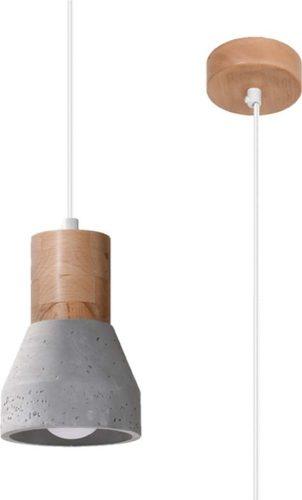 Šedé závěsné svítidlo ø 12 cm Valentina – Nice Lamps Nice Lamps