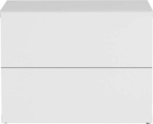 Bílý noční stolek se 2 zásuvkami TemaHome Aurora TemaHome