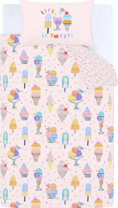 Dětské povlečení na jednolůžko 132x200 cm Ice Cream Fundae - Catherine Lansfield Catherine Lansfield