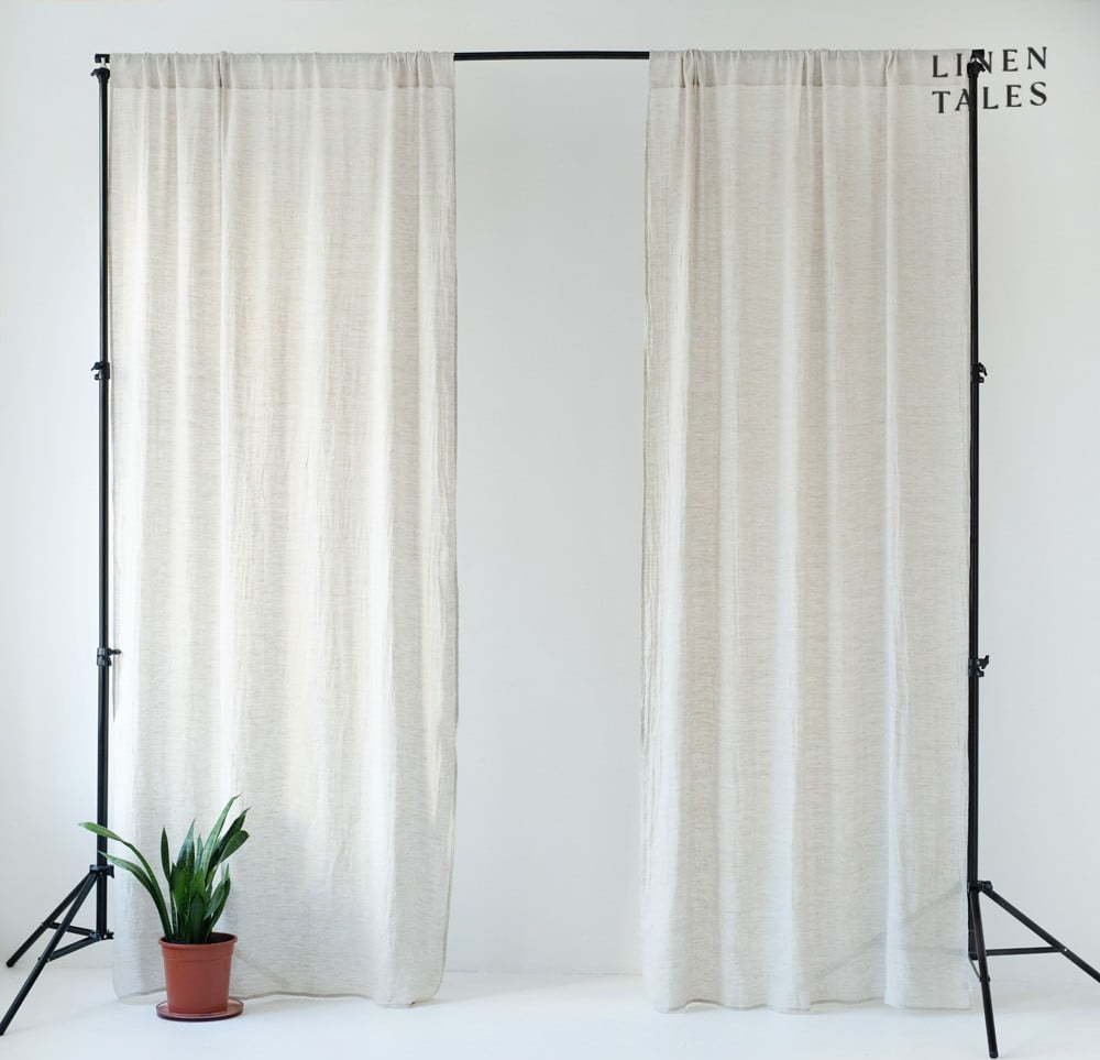 Krémová záclona 130x250 cm Daytime – Linen Tales Linen Tales