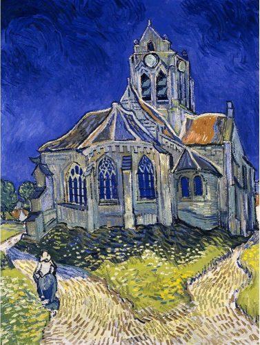 Obraz - reprodukce 50x70 cm The Church at Auvers