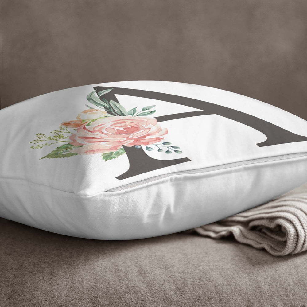 Povlak na polštář Minimalist Cushion Covers Floral Alphabet A