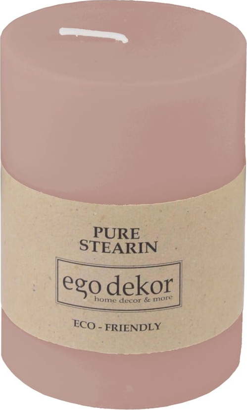 Pudrově růžová svíčka Eco candles by Ego dekor Friendly