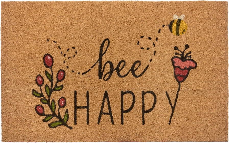 Rohožka z kokosového vlákna 75x45 cm Bee Happy - Hanse Home Hanse Home