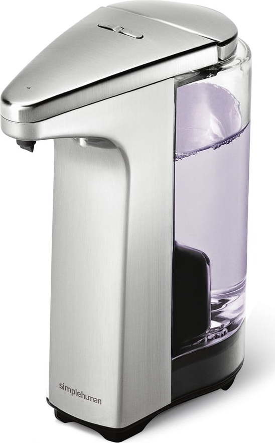 Šedý automatický kovový dávkovač mýdla 237 ml - simplehuman Simplehuman