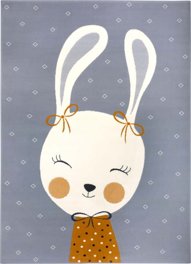 Šedý dětský koberec 220x160 cm Bunny Polly - Hanse Home Hanse Home