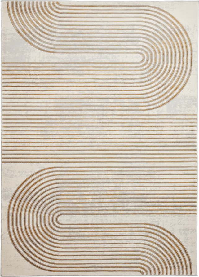 Koberec v šedo-zlaté barvě 170x120 cm Apollo – Think Rugs Think Rugs