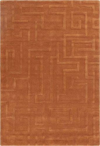 Vlněný koberec v cihlové barvě 120x170 cm Maze – Asiatic Carpets Asiatic Carpets