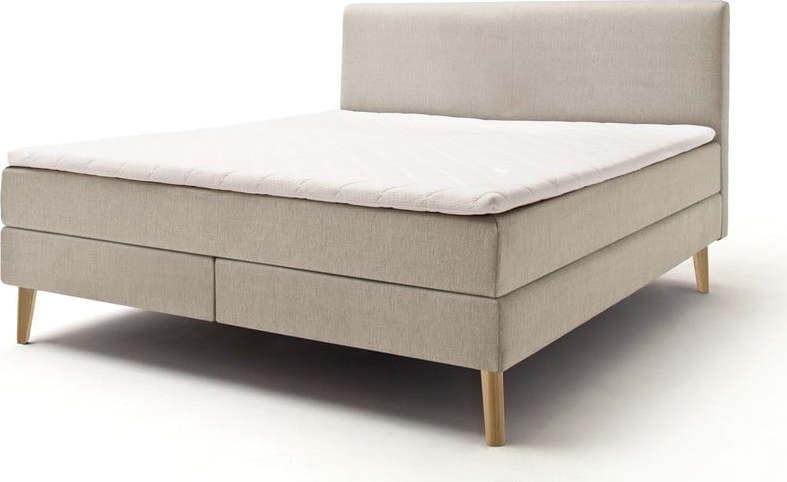 Béžová boxspring postel 180x200 cm Greta – Meise Möbel Meise Möbel