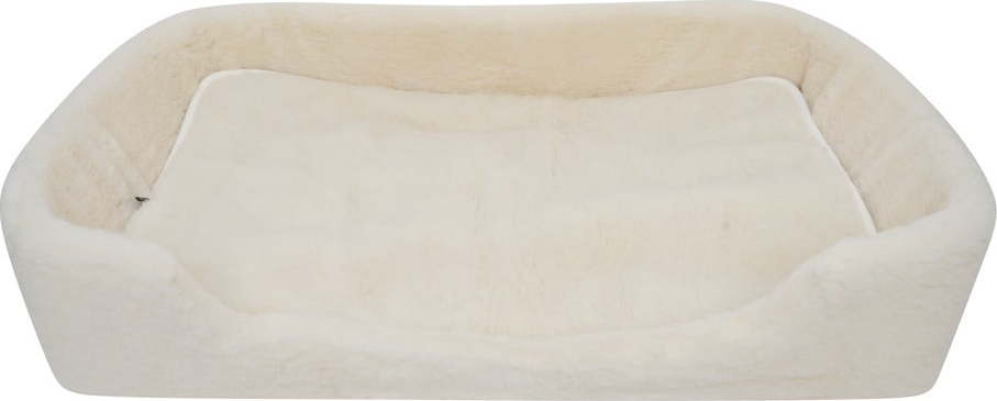 Bílý zvířecí pelíšek z merino vlny Native Natural