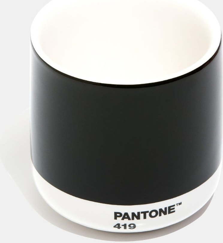 Černý keramický hrnek 175 ml Cortado Black 419 – Pantone Pantone