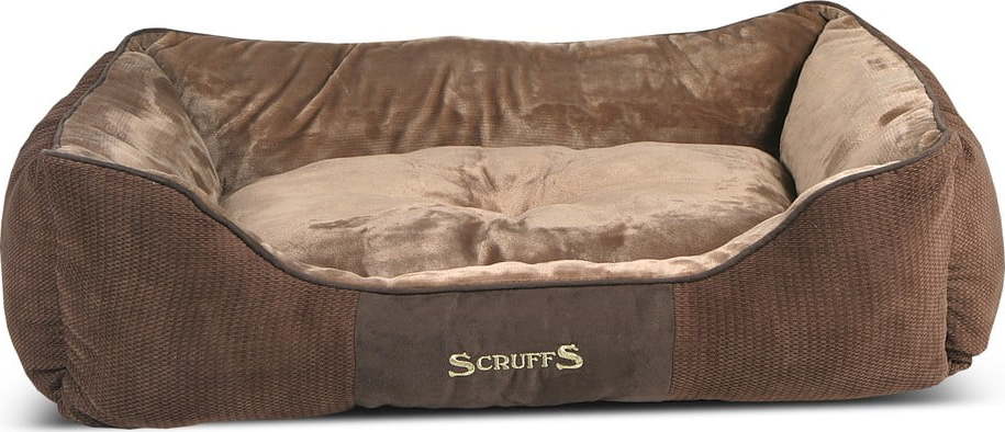 Hnědý plyšový pelíšek pro psa 70x90 cm Scruffs Chester XL – Plaček Pet Products Plaček Pet Products