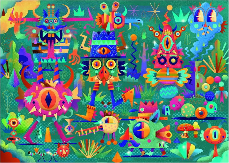 Puzzle Djeco Monster párty DJECO