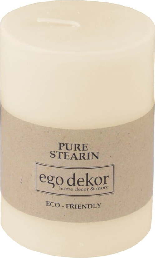 Smetanově bílá svíčka Eco candles by Ego dekor Friendly