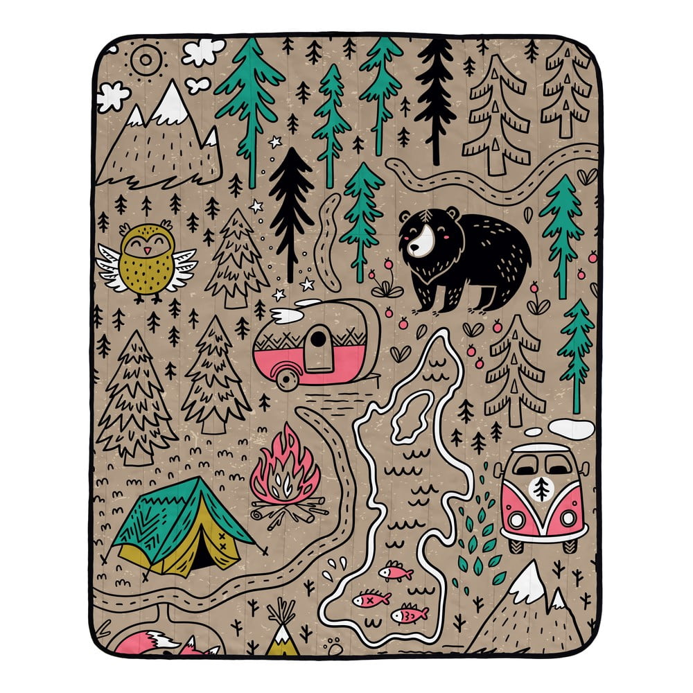 Pikniková deka z mikrovlákna 145x180 cm Camping – Butter Kings Butter Kings