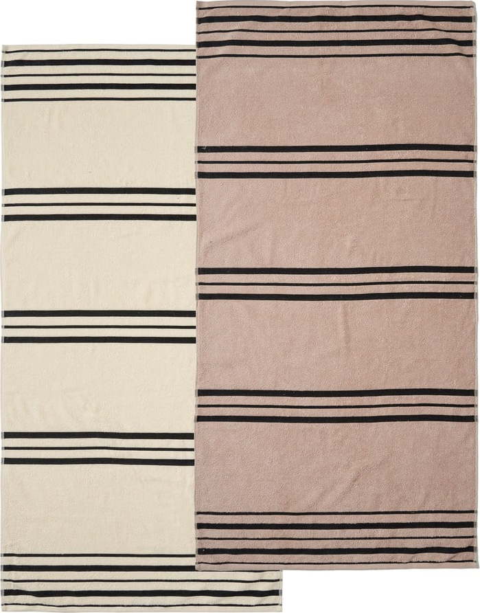 Béžová plážová osuška 75x150 cm Banded Stripe – Catherine Lansfield Catherine Lansfield