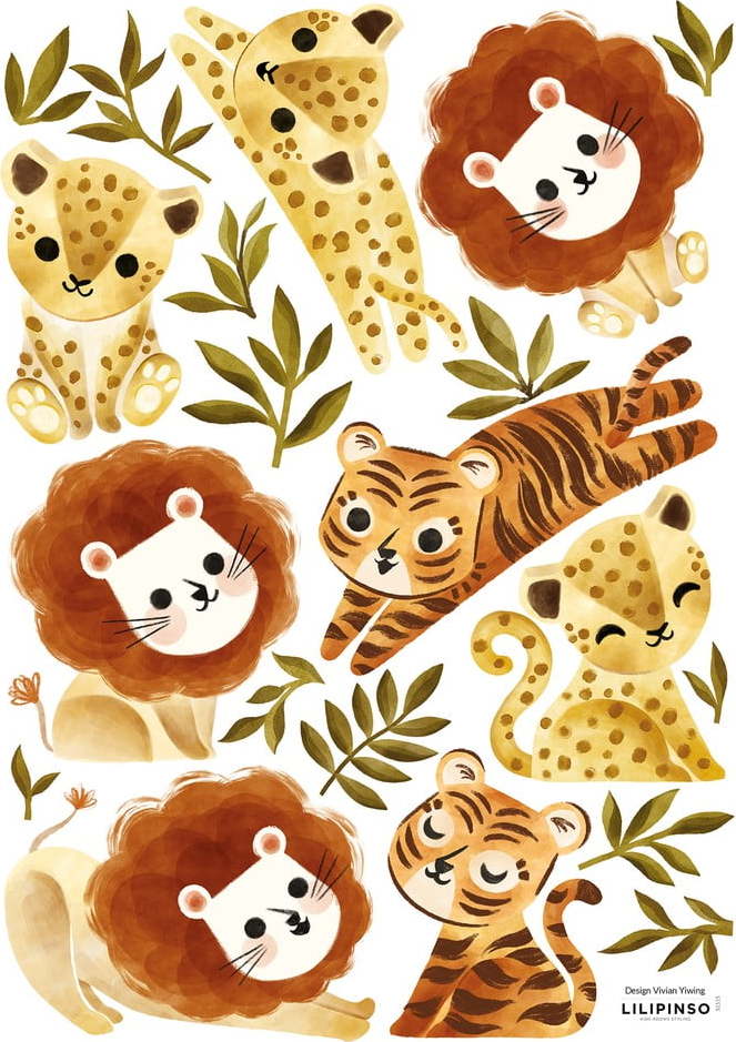 Arch samolepek 30x42 cm Little Jungle Animals – Lilipinso Lilipinso