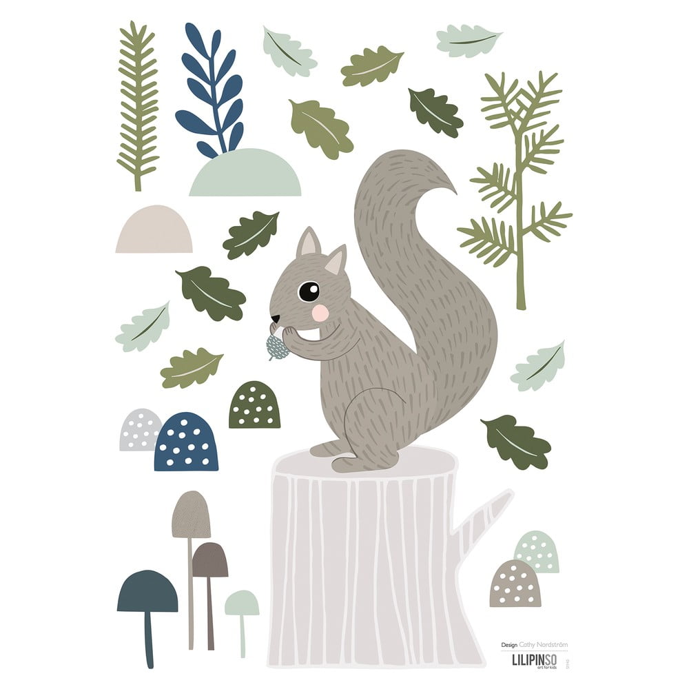 Arch samolepek 30x42 cm Squirrel – Lilipinso Lilipinso