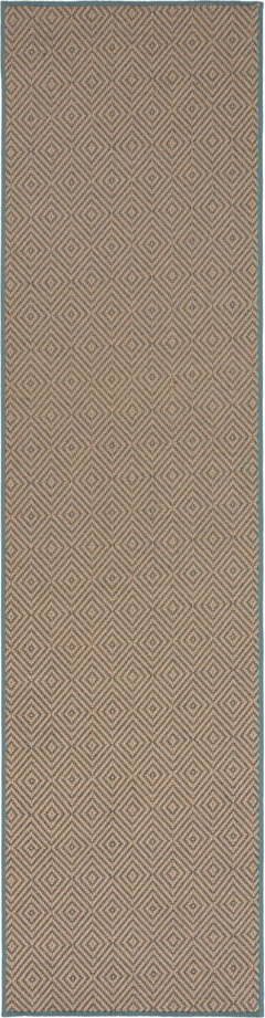 Jutový běhoun v modro-přírodní barvě 60x230 cm Diamond – Flair Rugs Flair Rugs