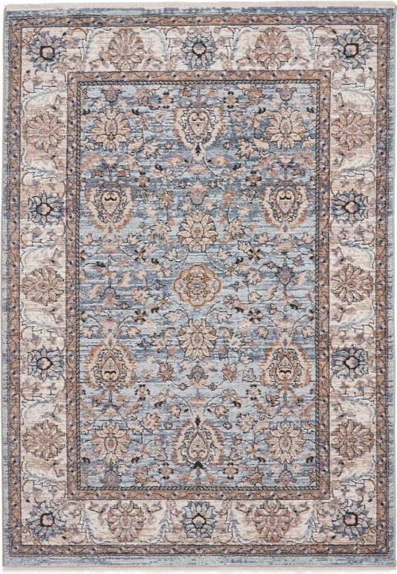 Modro-krémový běhoun 80x300 cm Vintage – Think Rugs Think Rugs