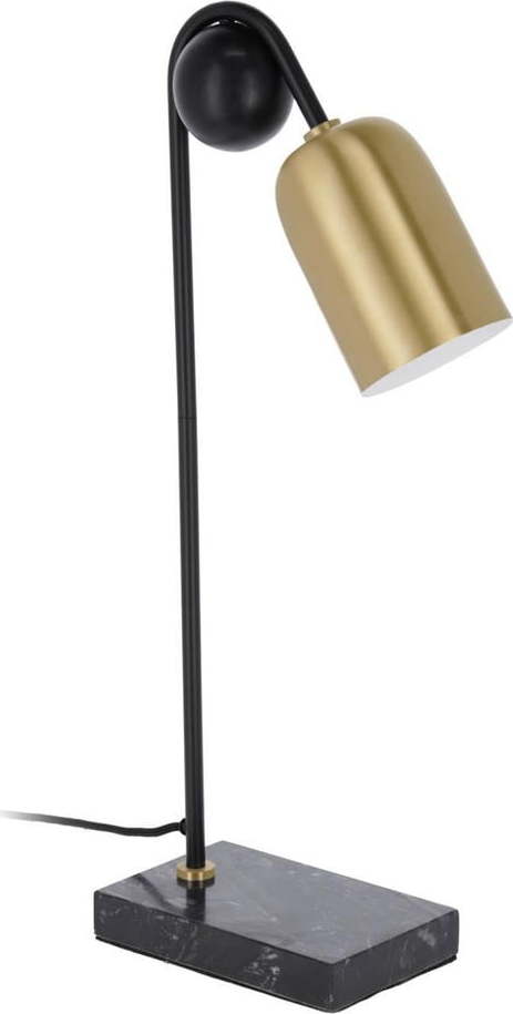 Stolní lampa v černo-zlaté barvě (výška 60 cm) Natsumi – Kave Home Kave Home