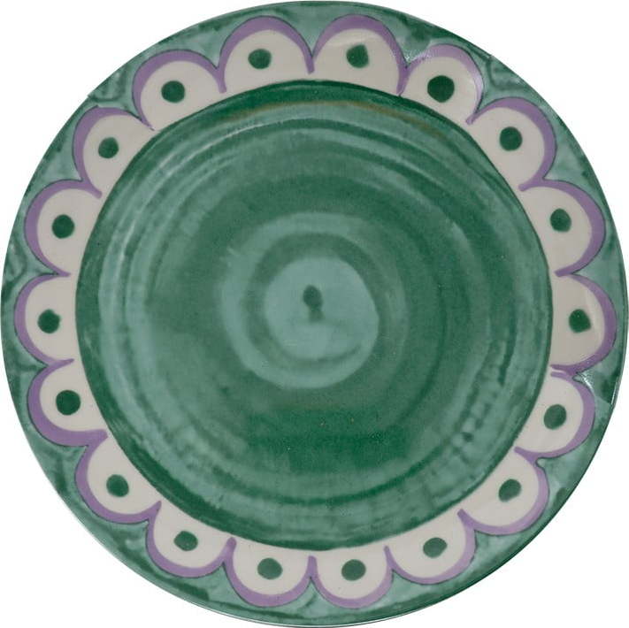 Zelené porcelánové talíře v sadě 6 ks ø 27 cm Tangeri green – Villa Altachiara Villa Altachiara