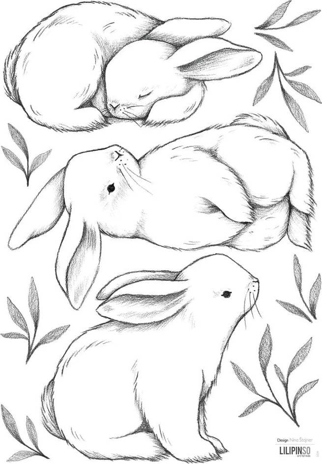 Arch samolepek 30x42 cm Bunnies – Lilipinso Lilipinso