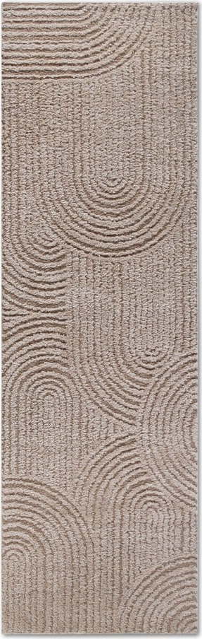 Béžový běhoun 80x240 cm Chappe Beige – Elle Decoration Elle Decoration