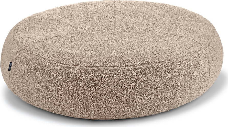 Béžový pelíšek pro psa z materiálu bouclé ø 70 cm Senso Pouffe Greige S/M – MiaCara MiaCara