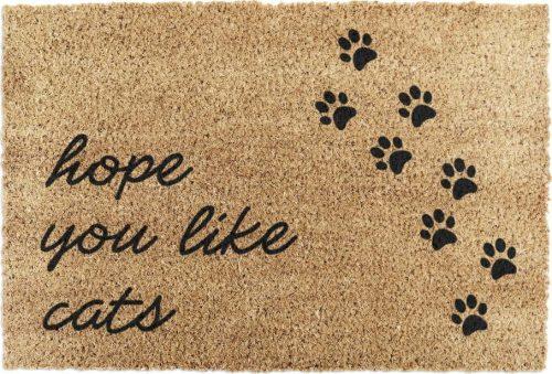 Rohožka z kokosového vlákna 60x90 cm Hope You Like Cats – Artsy Doormats Artsy Doormats