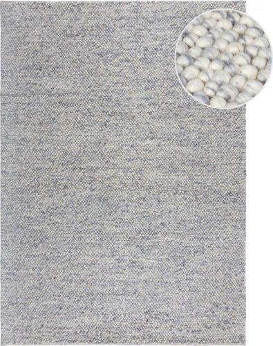 Světle modrý ručně tkaný koberec s příměsí vlny 160x230 cm Minerals – Flair Rugs Flair Rugs