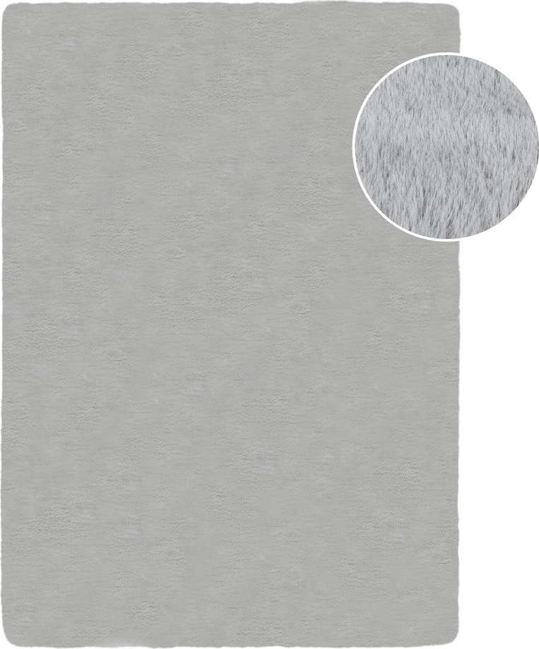 Světle šedá syntetická kožešina 160x230 cm Ivy Luxury Fur – Flair Rugs Flair Rugs