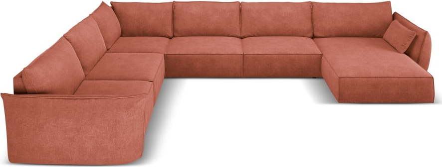 Červená rohová pohovka (levý roh) Vanda – Mazzini Sofas Mazzini Sofas