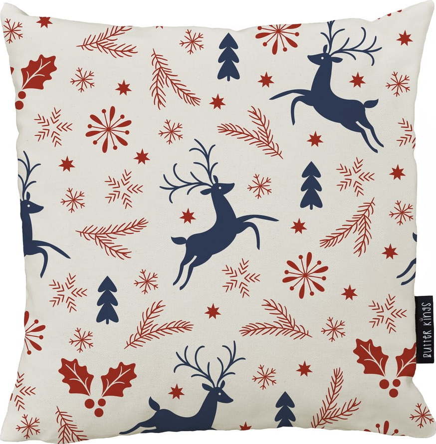 Dekorační polštář s vánočním motivem 45x45 cm Christmas Symbols – Butter Kings Butter Kings