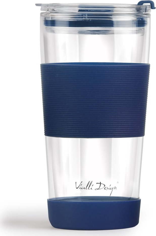 Modrý termo hrnek 600 ml Fuori – Vialli Design Vialli Design