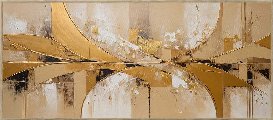 Obraz 150x60 cm Gold Abstraction knor