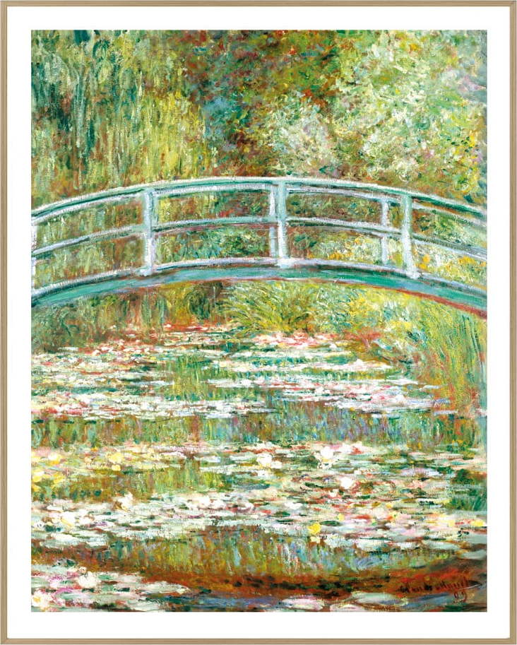 Obraz 40x50 cm Monet: Japanese Footbridge knor