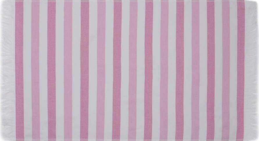 Růžové bavlněné plážové osušky v sadě 2 ks 70x140 cm Stripe  – Foutastic Foutastic