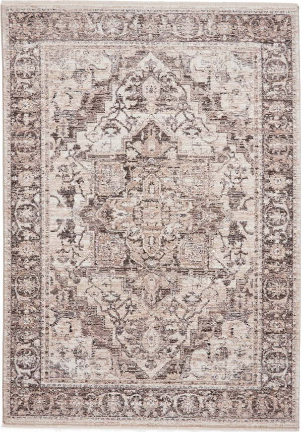 Šedo-béžový běhoun 80x300 cm Vintage – Think Rugs Think Rugs