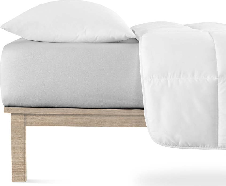 Světle šedé napínací prostěradlo jersey 200x220 cm Boxspring – Andrea Simone Andrea Simone