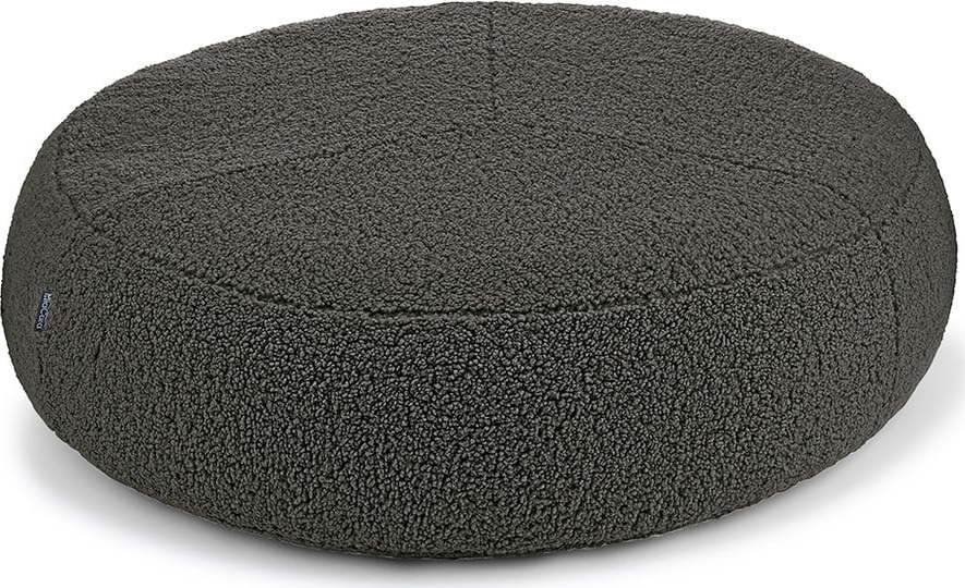 Tmavě šedý pelíšek pro psa z materiálu bouclé ø 70 cm Senso Pouffe Graphite S/M – MiaCara MiaCara