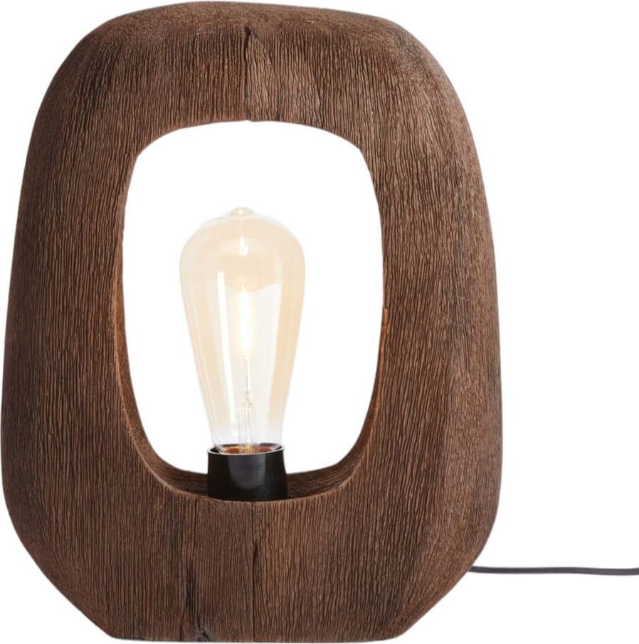 Hnědá stolní lampa (výška 30 cm) Kelafo – Light & Living Light & Living